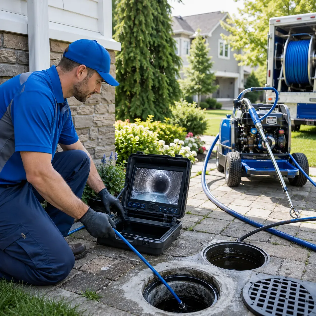 Outdoor drain cleaning professionals serving Blanchard, ND
